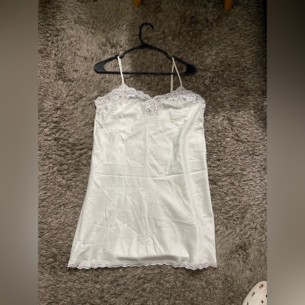 Ralph Lauren White Lace Chemise